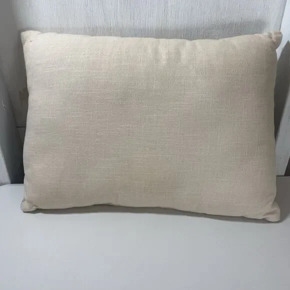 Lux Loom Mushroom Pillow Hand Woven Cotton Shroom Serenity Neutrals 14"x 20" - Picture 5 of 16